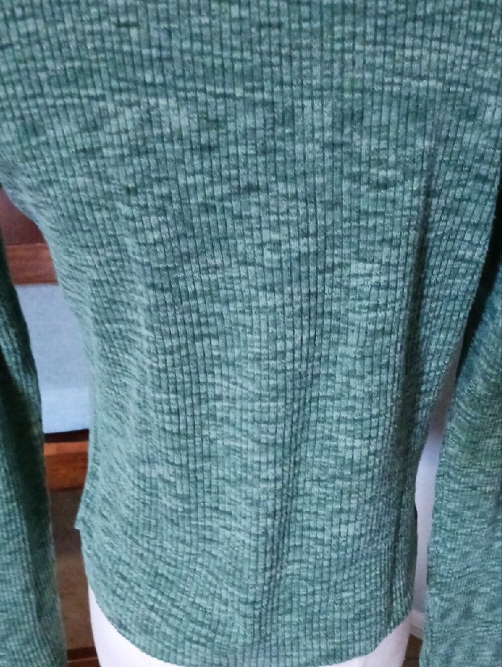 Copper Key- Green Space-dye Pattern Ribbed Turtleneck - Picture 8 of 11